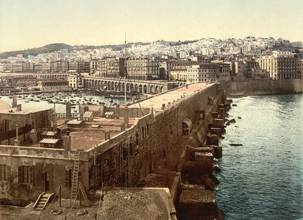 The harbor from the lighthouse, Algiers, Algeria