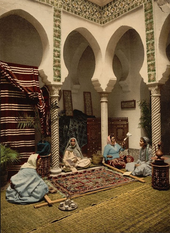 Luce Ben Aben, Moorish women preparing couscous, Algiers, Algeria