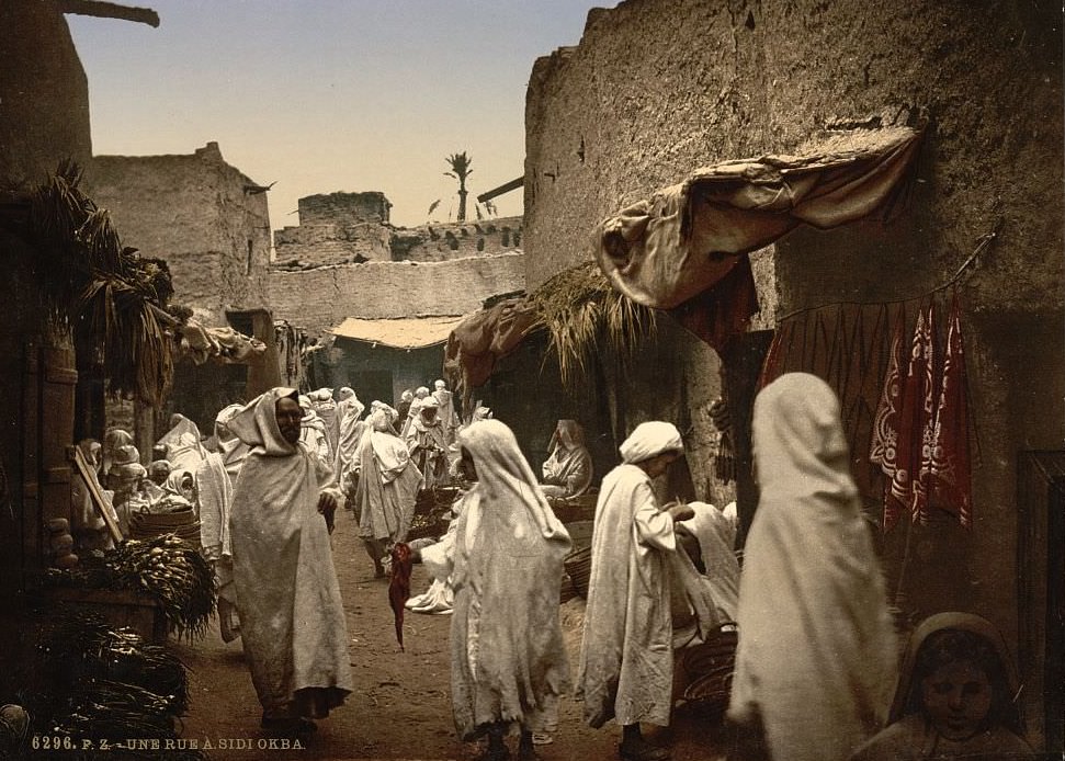 A street, Sidi Okba, Algeria