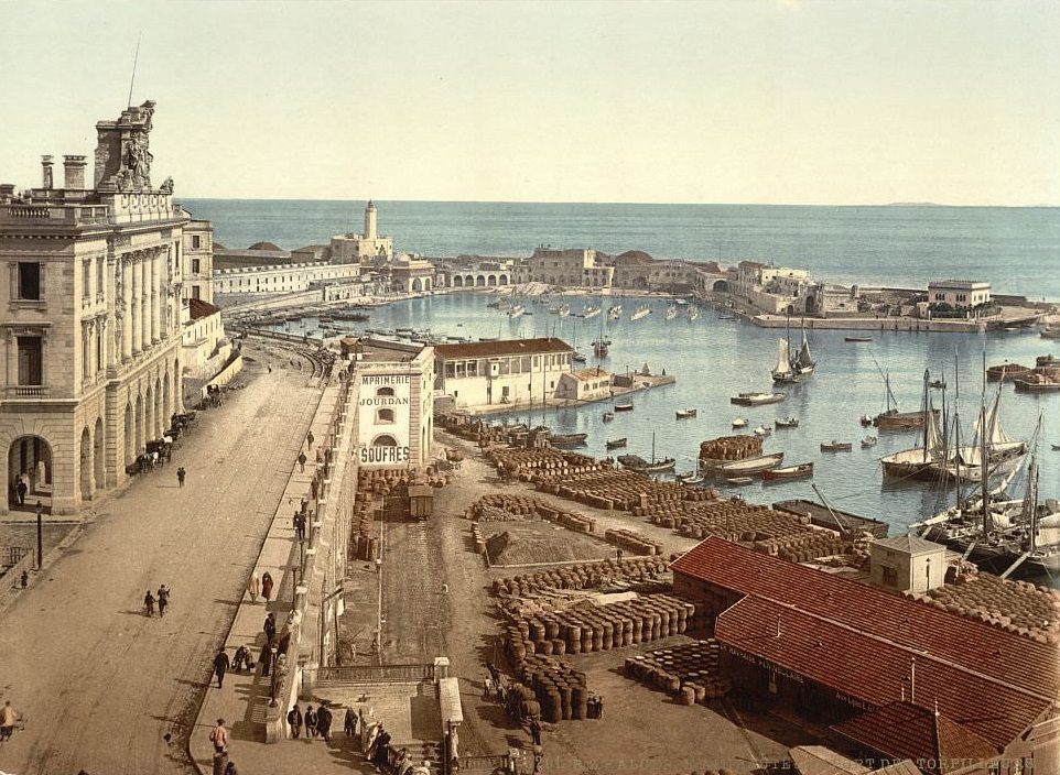 The harbor and admiralty, Algiers, Algeria