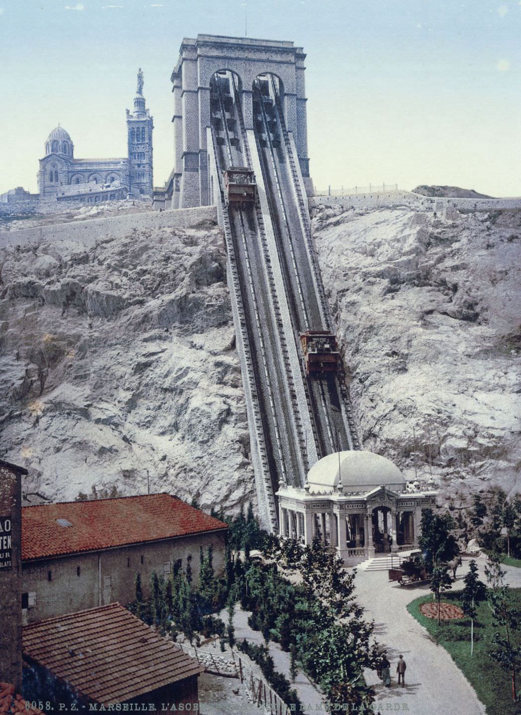 Cable railway, Marseilles.