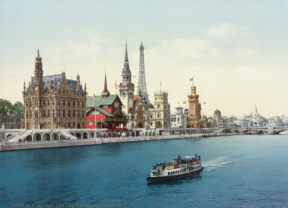 The Pavilions of the Nations, Exposition Universal, Paris.