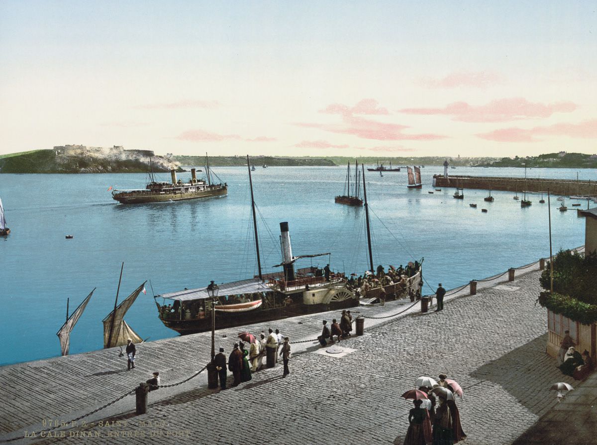 Entrance to harbor, St. Malo.