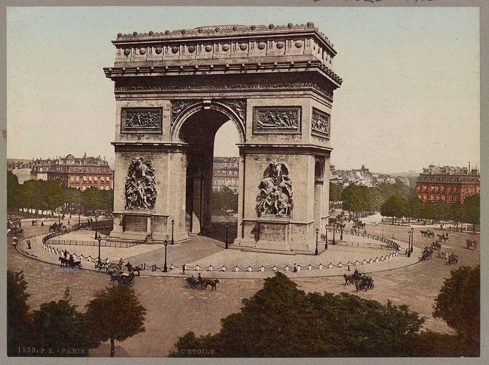 Paris. L’Arc-de-Triomphe de L’Etoile.