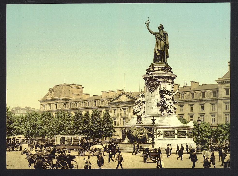 Place de la Republique, Paris, France.