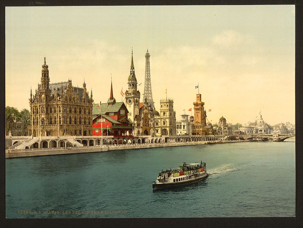 The Pavilions of the Nations, III, Exposition Universal, 1900, Paris, France.