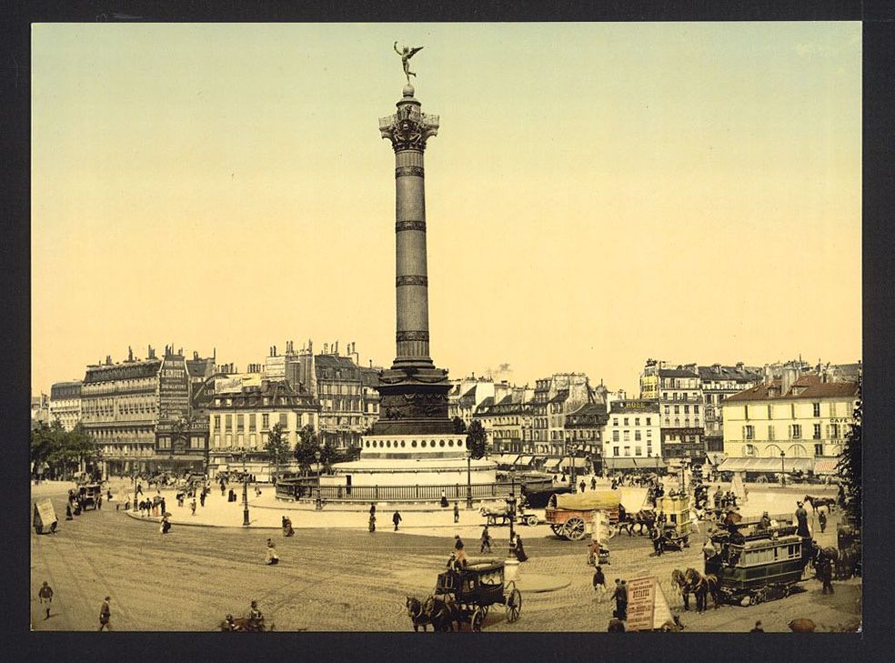 Place de la Bastille, Paris, France.