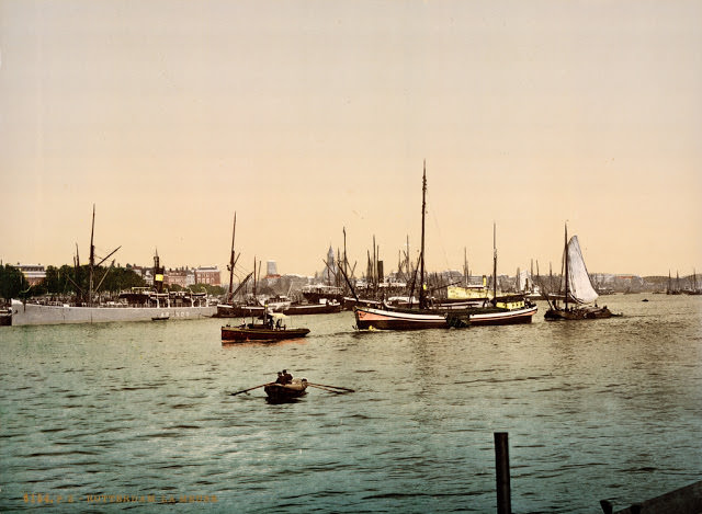 Meuse River (Maas), Rotterdam, South Holland, the Netherlands