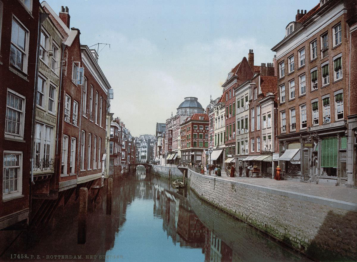 A canal in Rotterdam.