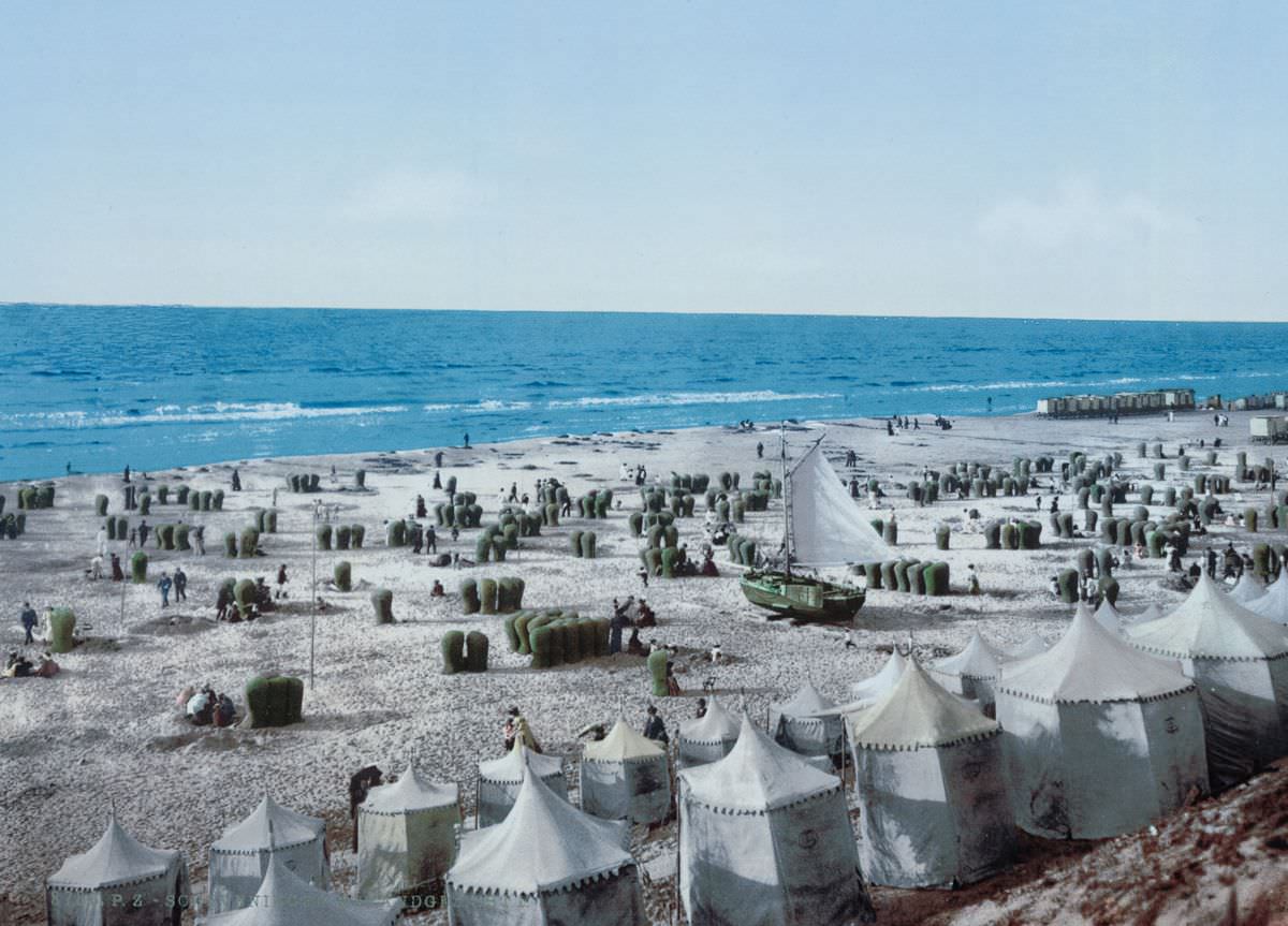 The beach at Scheveningen.