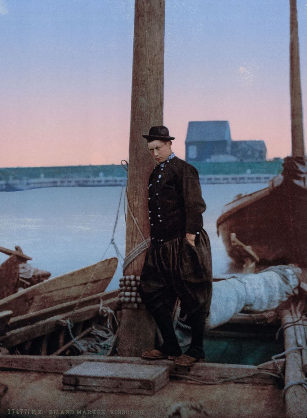 A man on Marken Island.