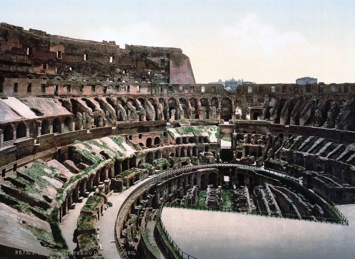 Inside the Coliseum.