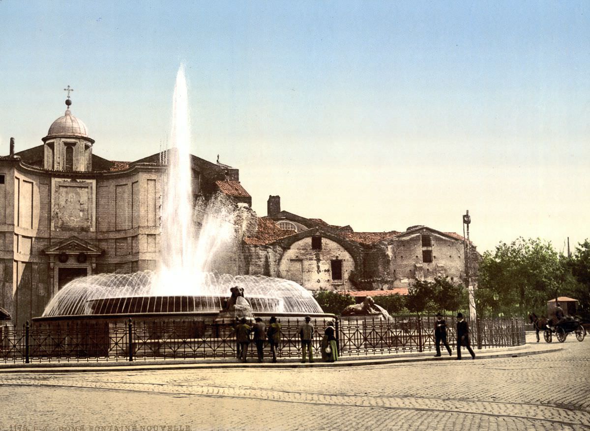 The Fountain of the Naiads in Piazza della Repubblica.