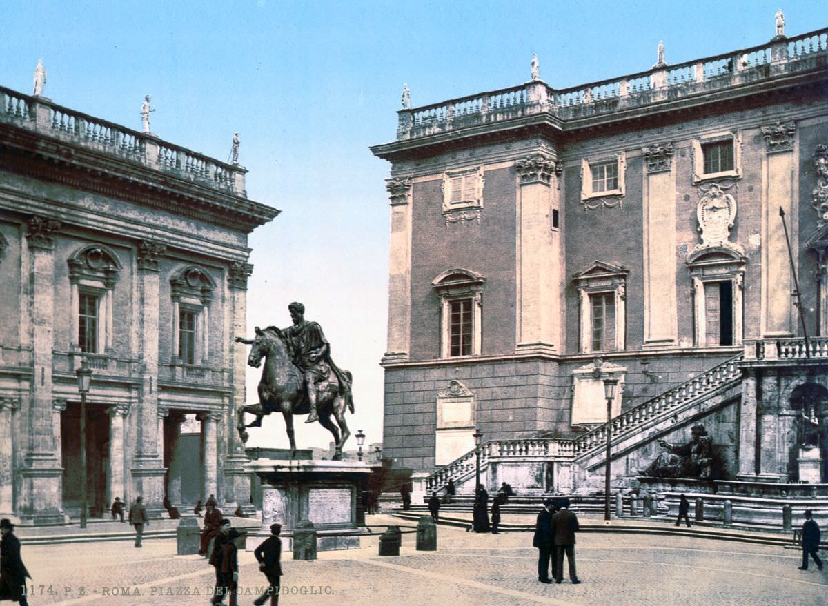 The Piazza del Campidoglio.