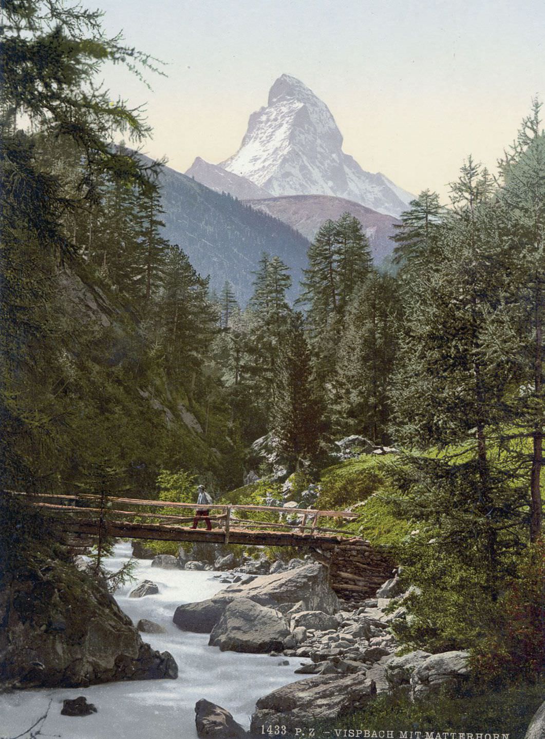 Vispach Bridge and the Matterhorn, Valais