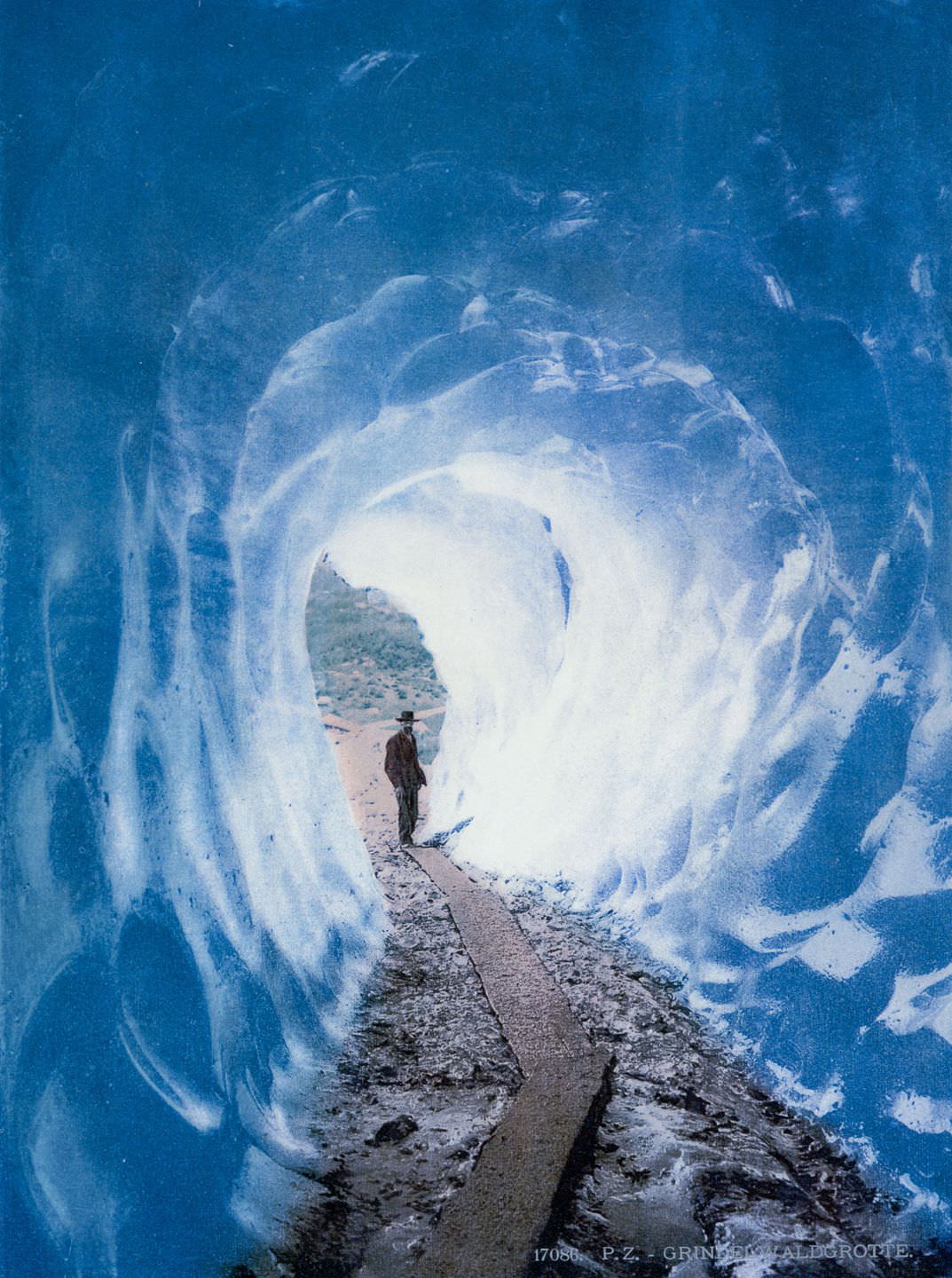 The Grindelwald Grotto in the Bernese Alps.