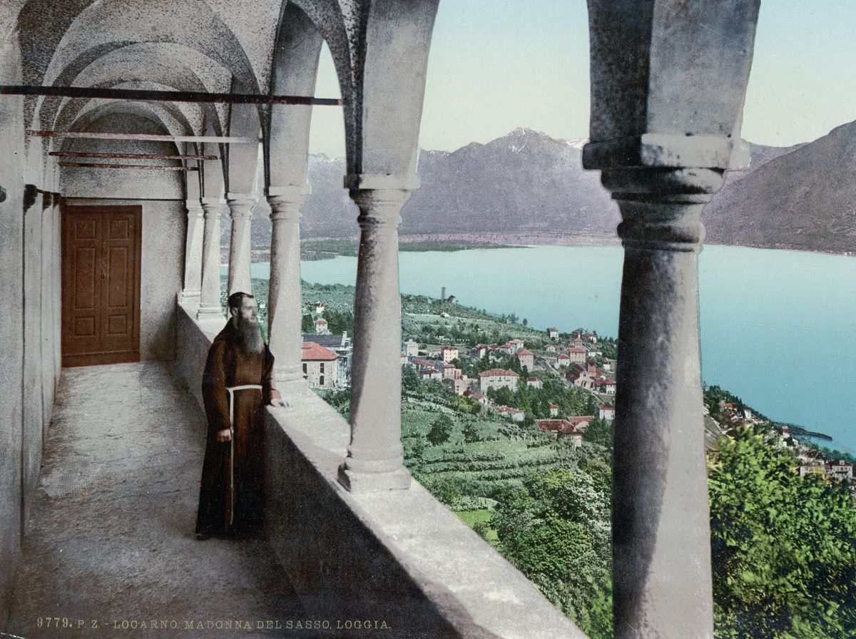 A view of Locarno from the Madonna del Sasso church.