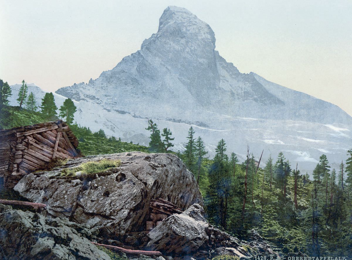 Zermatt, Upper Staffelalp, with the Matterhorn, Valais.