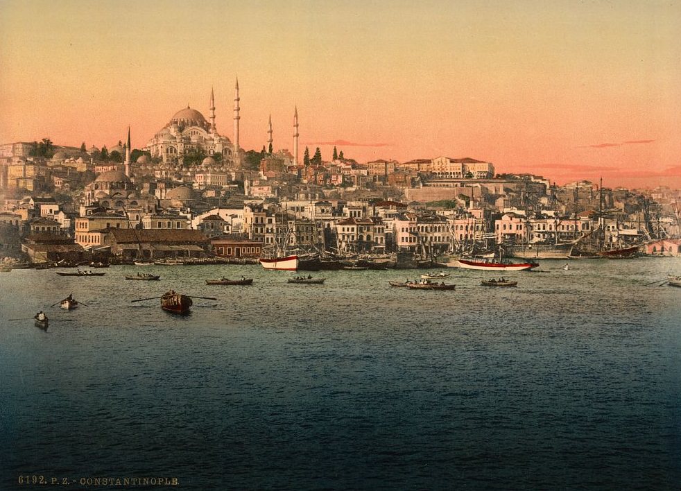 View from the bridge, Constantinople, Turkey