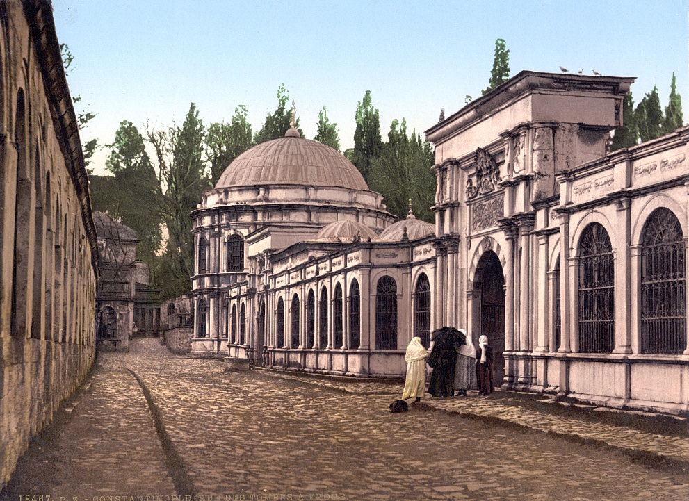 Street in Eyüp, a section of Constantinople, Turkey
