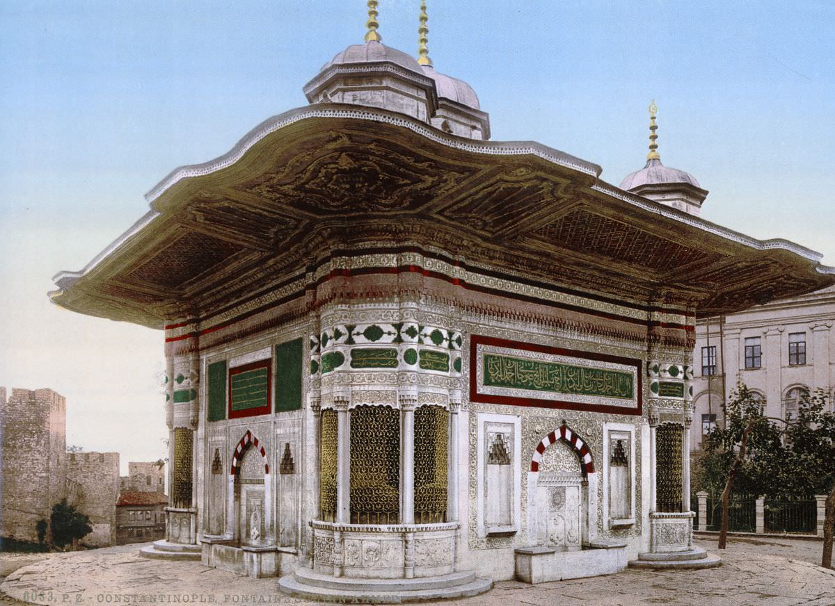 The fountain of Sultan Ahmed.
