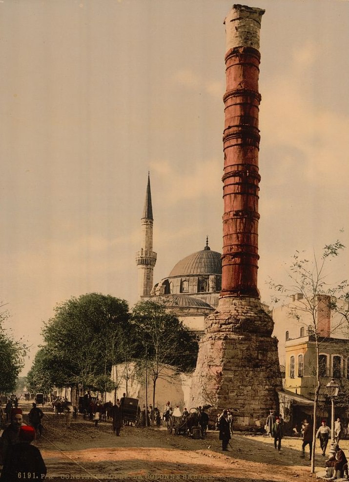 The burnt column, Constantinople, Turkey
