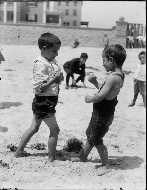 On the Atlantic City Beach, ca. 1900s