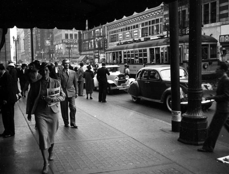 179-d 1930s  LOS ANGELES STREET SCENE PHOTO #2 