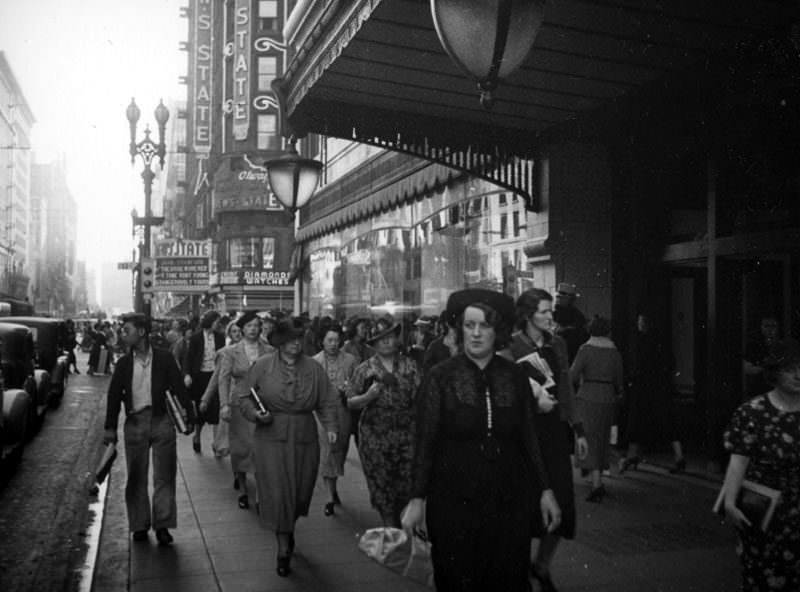 Broadway south at Seventh, 1937