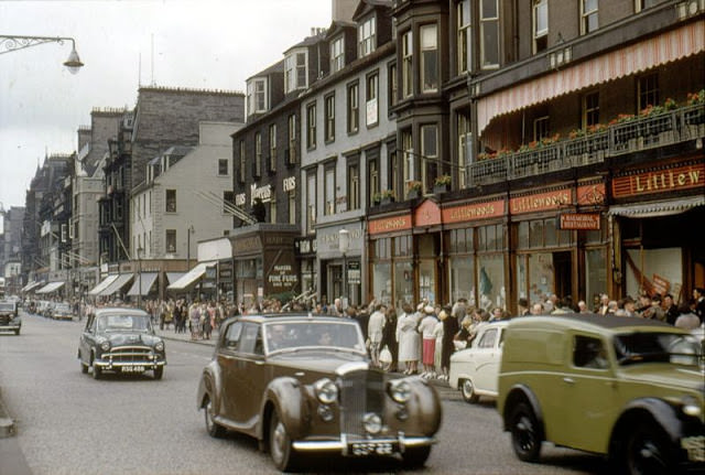Princes Street looking west, Edinburgh, circa 1960