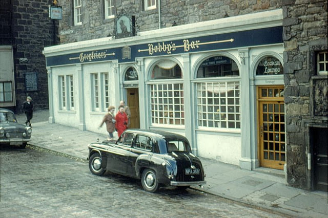 Greyfriars' Bobby's Bar, Candlemaker Row, Edinburgh, 1961