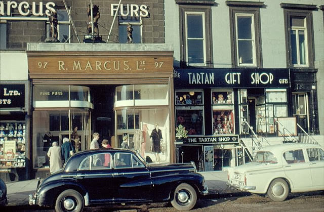 Marcus' Fur Shop, 97 Princes Street, Edinburgh, 1961