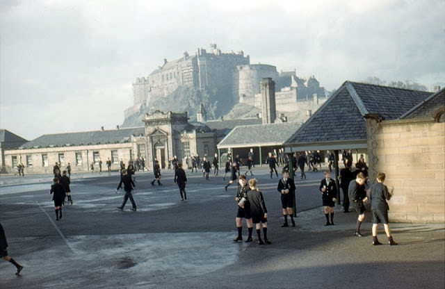 Castle from George Heriot's School, Edinburgh, 1962
