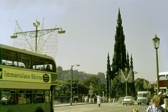 Princes Street looking east, Edinburgh, circa 1962