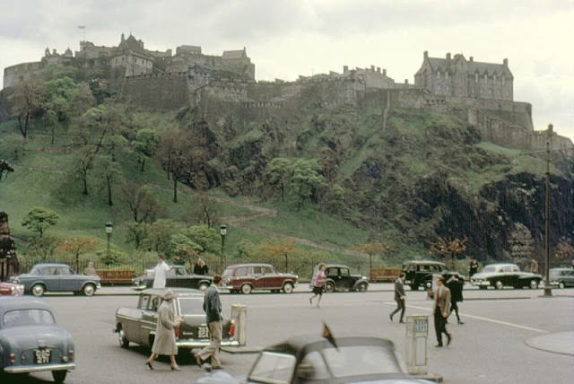 The castle from Frederick Street, Edinburgh, 1962
