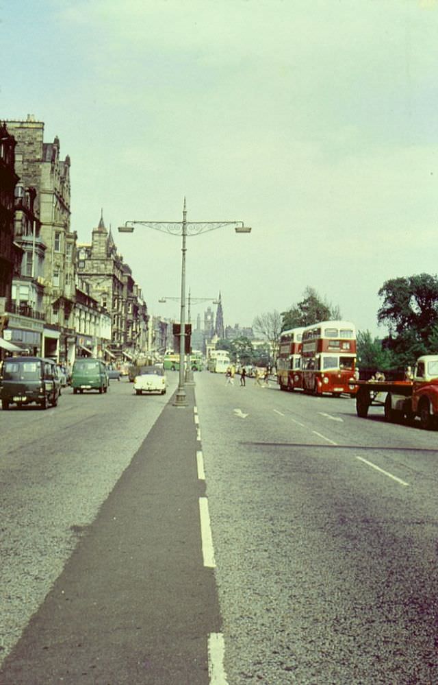 Princes Street looking east, Edinburgh, 1963