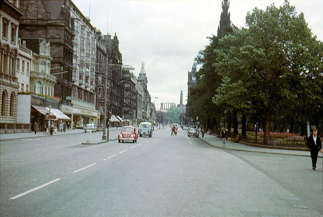 Princes Street looking east, Edinburgh, 1964