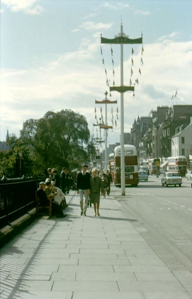 Princes Street looking east, Edinburgh, 1964