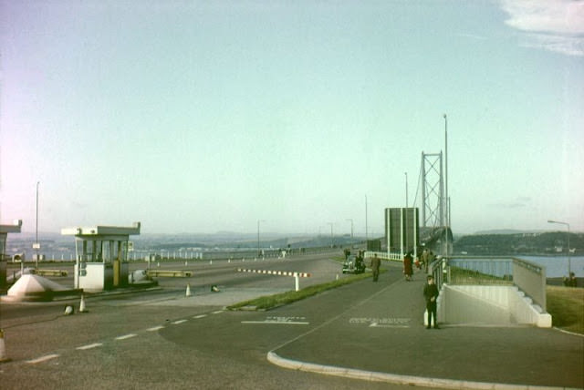 Forth Road Bridge, River Forth, Queensferry, 1965