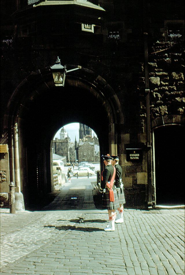 Castle entrance, Edinburgh, 1961