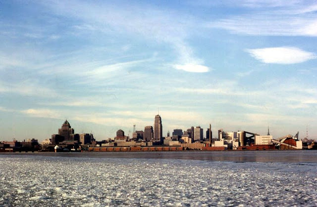 Toronto skyline in winter