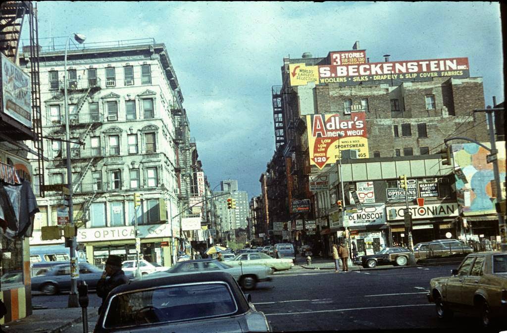 Orchard Street at Delancey, facing North, 1978