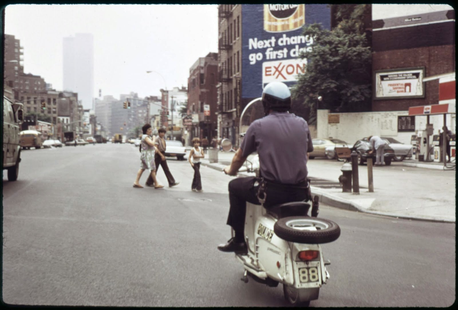 Seventh Avenue South at Perry Street, facing South, 1973