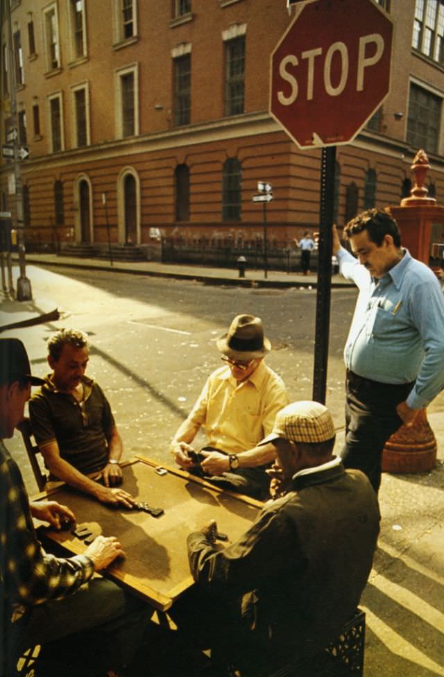 Dominoes, photographed by Bernard Herrmann, 1977
