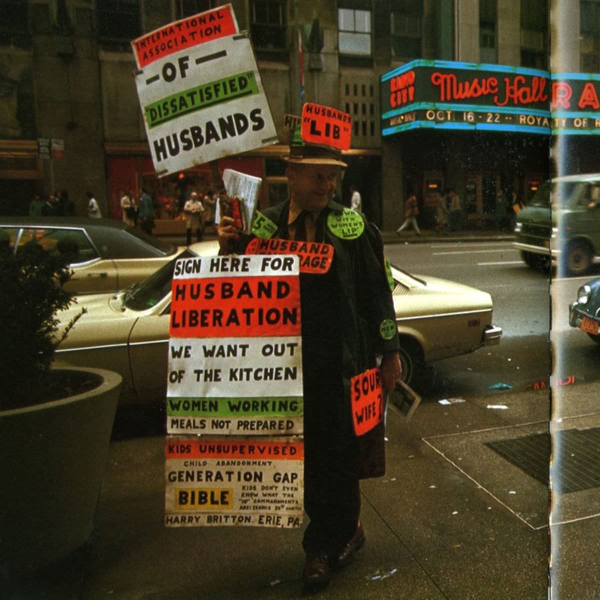 Opposite Radio City, photographed by Bernard Herrmann, 1977