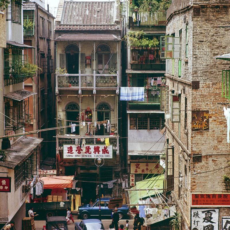 Gough Street, view from Hollywood Road, 1979