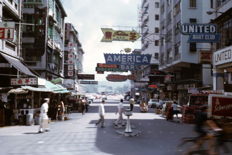 The corner of Lockhart Road, Wanchai, 1970