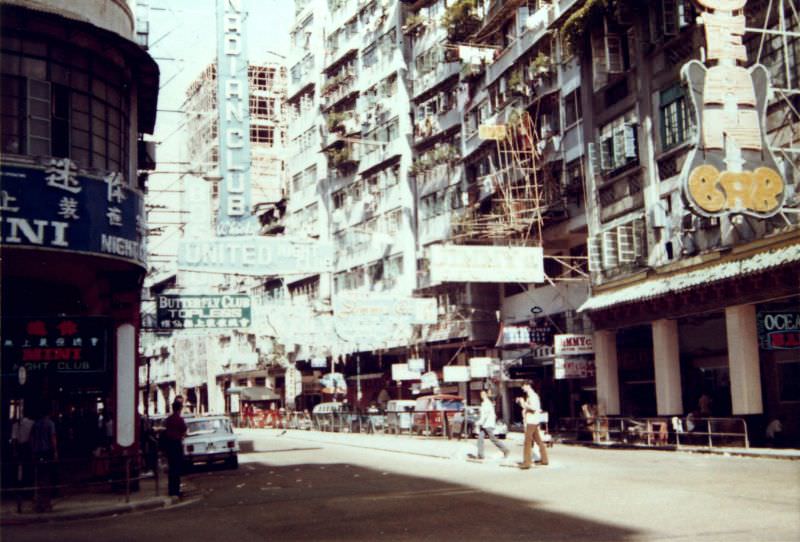 Looking down Lockhart Road from the corner of Luard, 1972