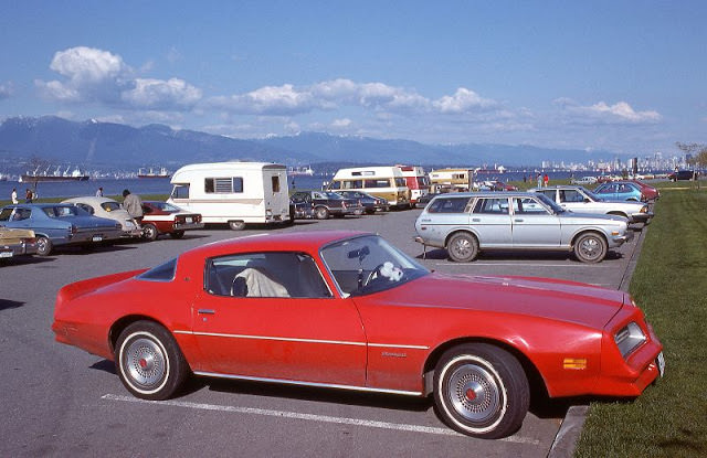 Firebird at Spanish Banks, Vancouver, 1977