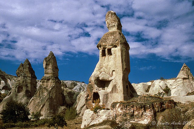 Goreme happy face rock